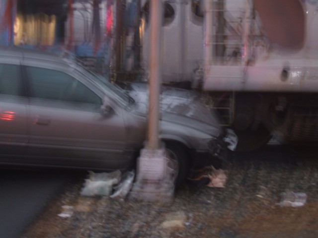 Car V Train W. Oakland Ave. & Edison